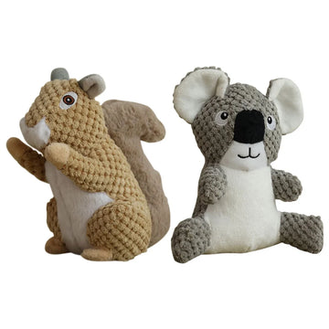Funny Squirrel Koala Plush Dog Squeaky Toys