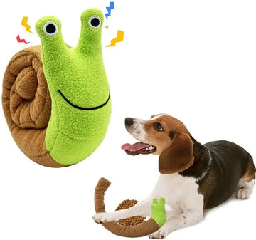 Dog Squeak Toys Pet Sniffing Plush Snails Toys