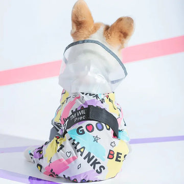 Pet Raincoat with Towing Pad