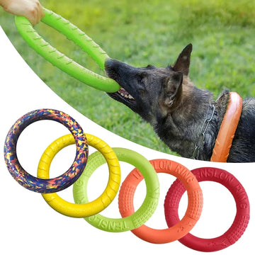 Pet Flying Discs EVA Dog Training Ring Puller Toys