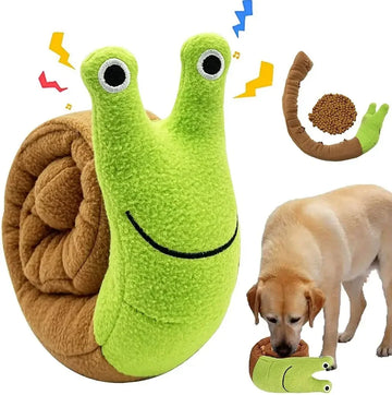 Dog Squeak Toys Pet Sniffing Plush Snails Toys