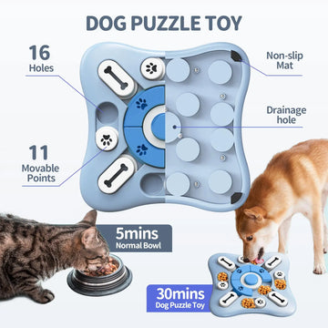 Slowly Feeder IQ Food Dispenser Eating Pet Puzzle