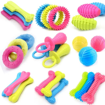 1PCS  Rubber Resistance To Bite Dog Toy