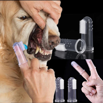 New Rubber Pet Finger Toothbrush Dog Toys