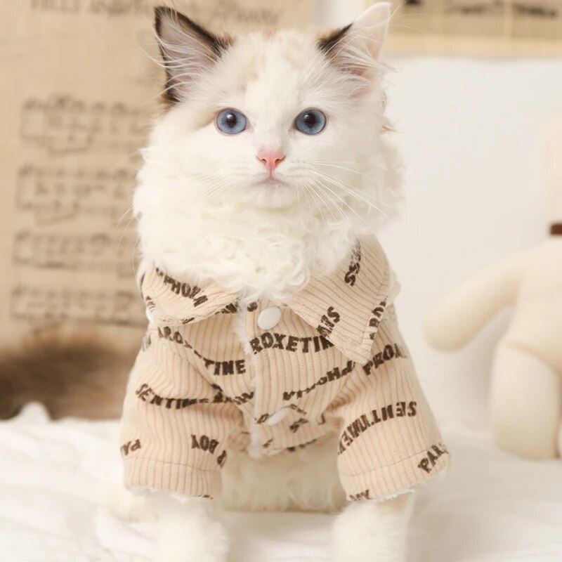 Short Kitten Autumn Cat Dress