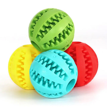 Soft Elasticity Tooth Clean Ball Dog Chew Toy
