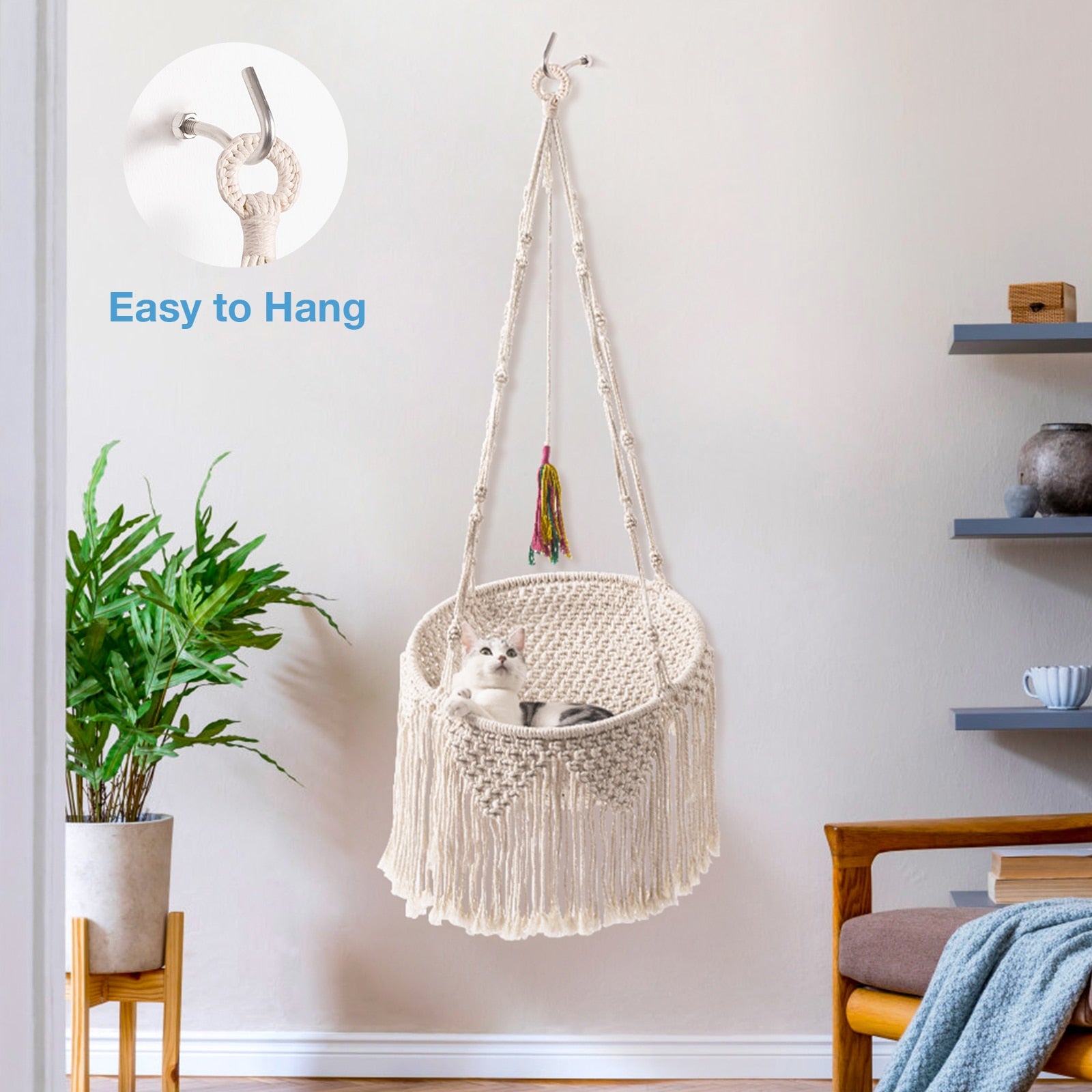 Cat Perch Hanging Bed Kit